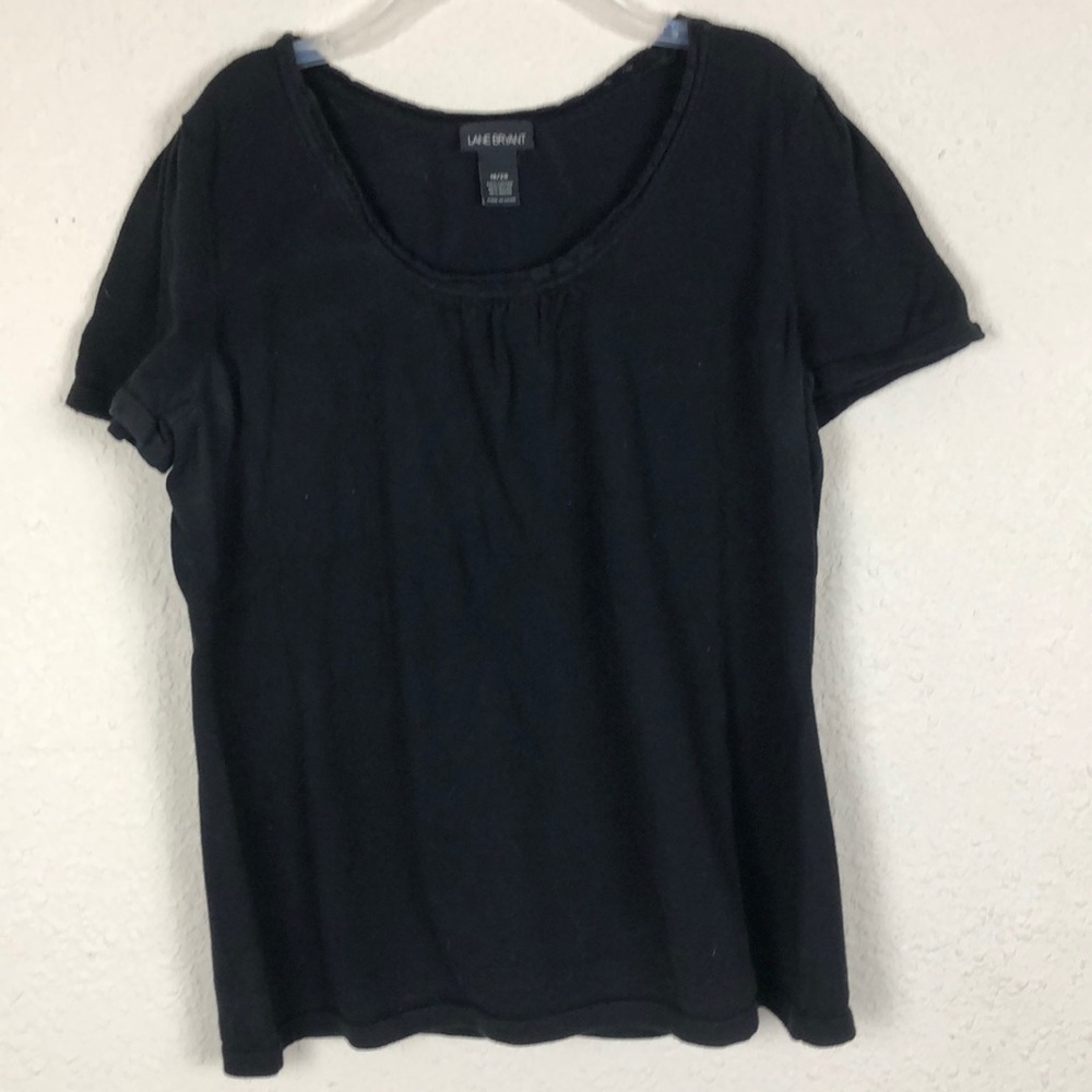 Lane Bryant Black short sleeved sweater